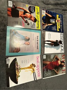 Assorted Fashion & Fitness Magazines - Colorful Covers